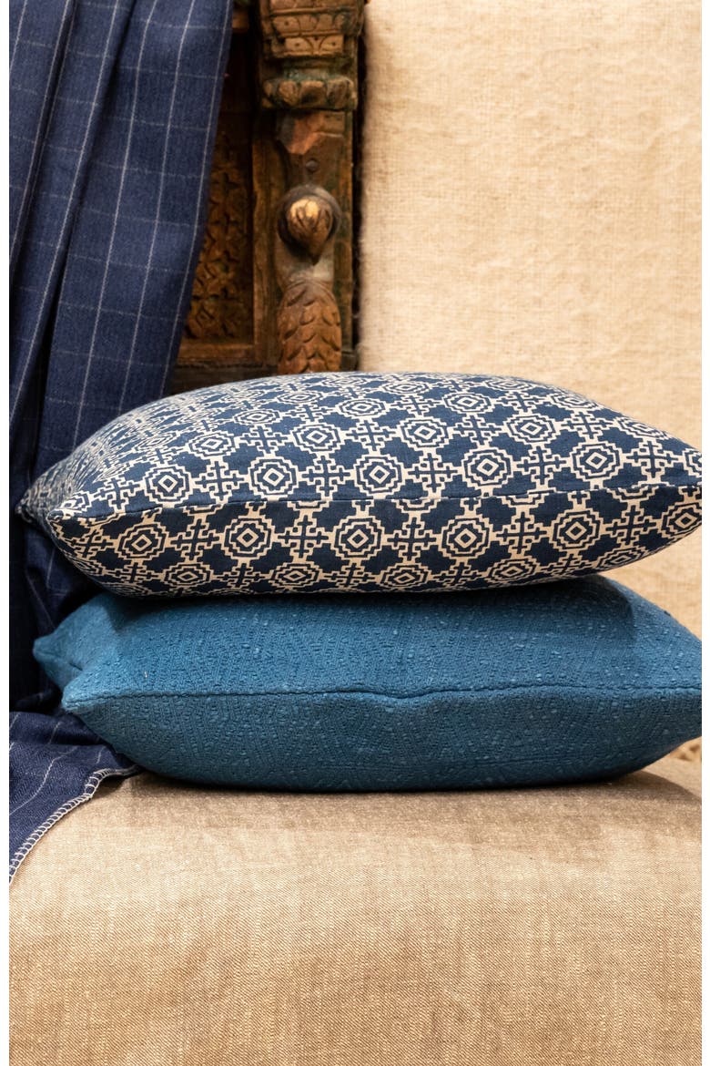 Yuma Indigo Pillow Cover, Alternate, color, Indigo