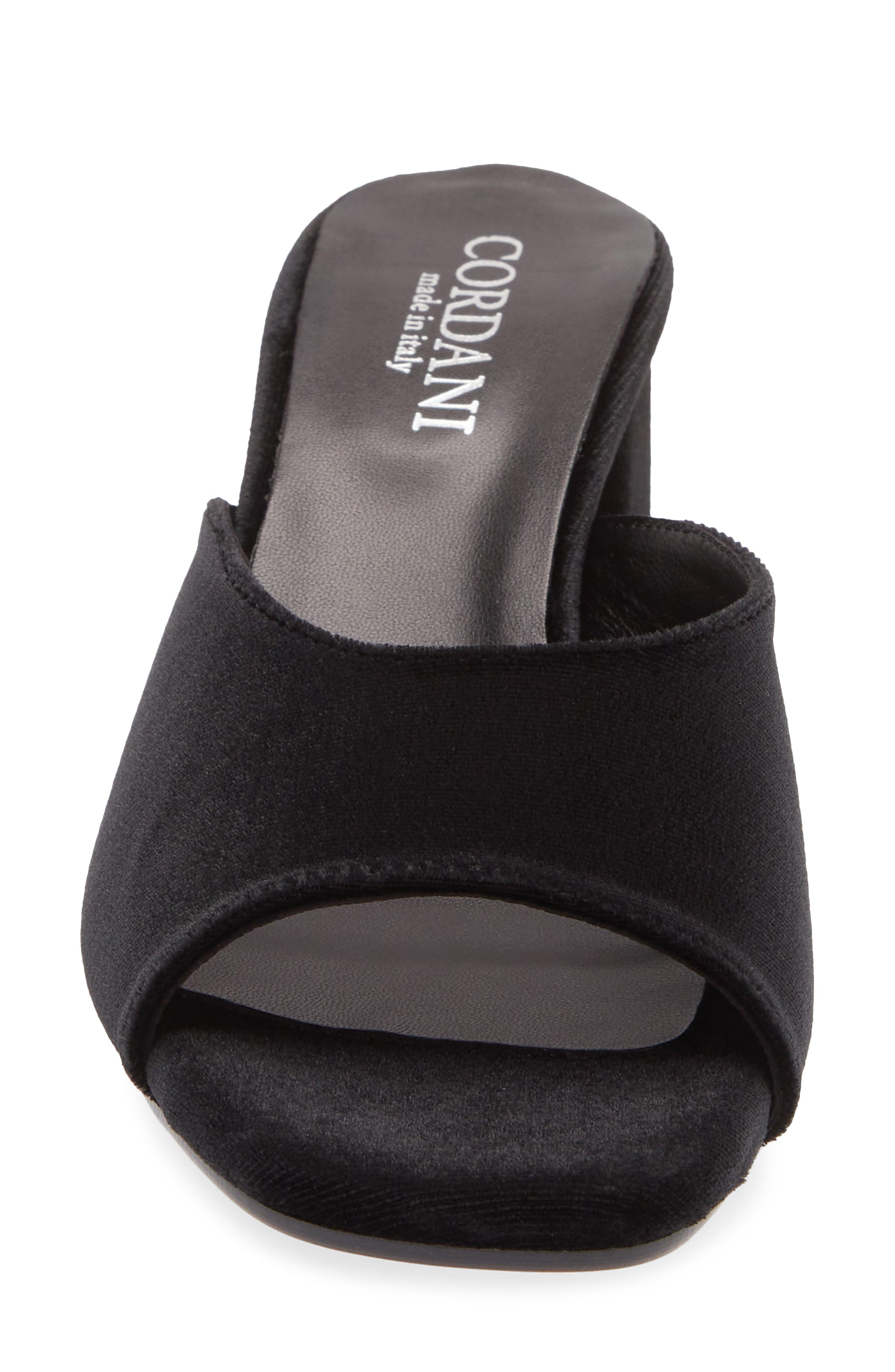 Idris Slide Sandal, Alternate, color, VELLUTO NERO