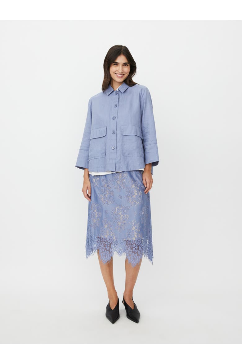 MaJurelle Linen Overshirt, Alternate, color, Stonewash