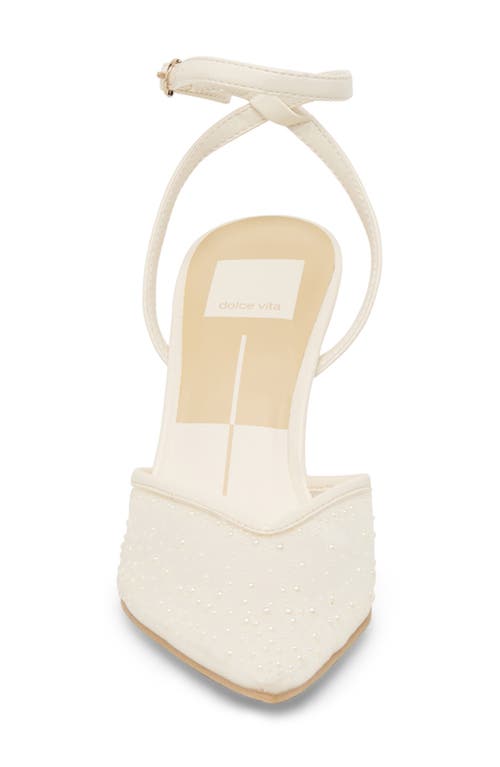 Dolce Vita Keisha Pearl Pump In Ivory Mesh