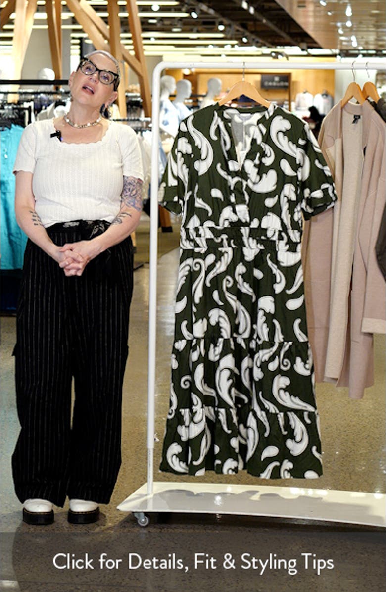 Sandswept Faux Wrap Midi Dress, sales video thumbnail