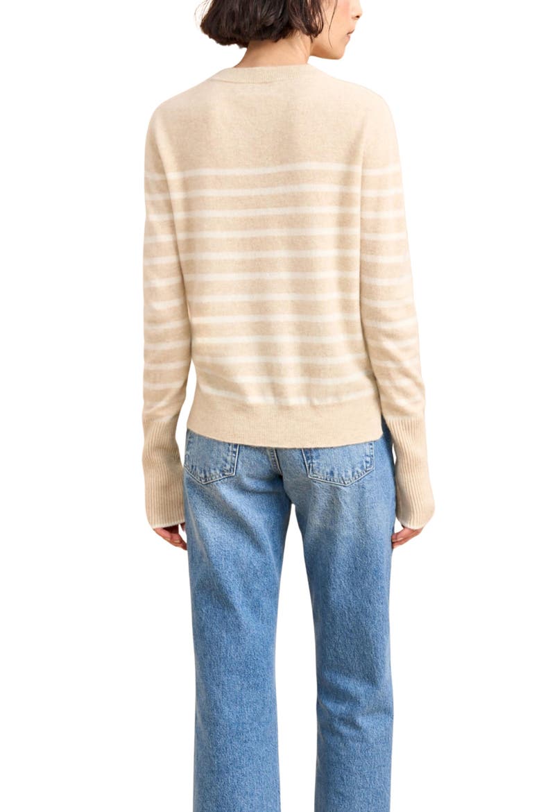 Lean Lines Sweater, Alternate, color, Tan/Cream