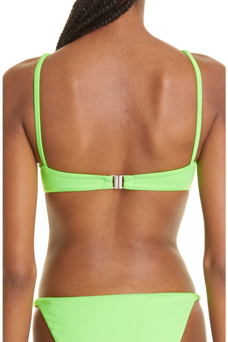 Heart Bikini Top, Alternate, color, NEON GREEN