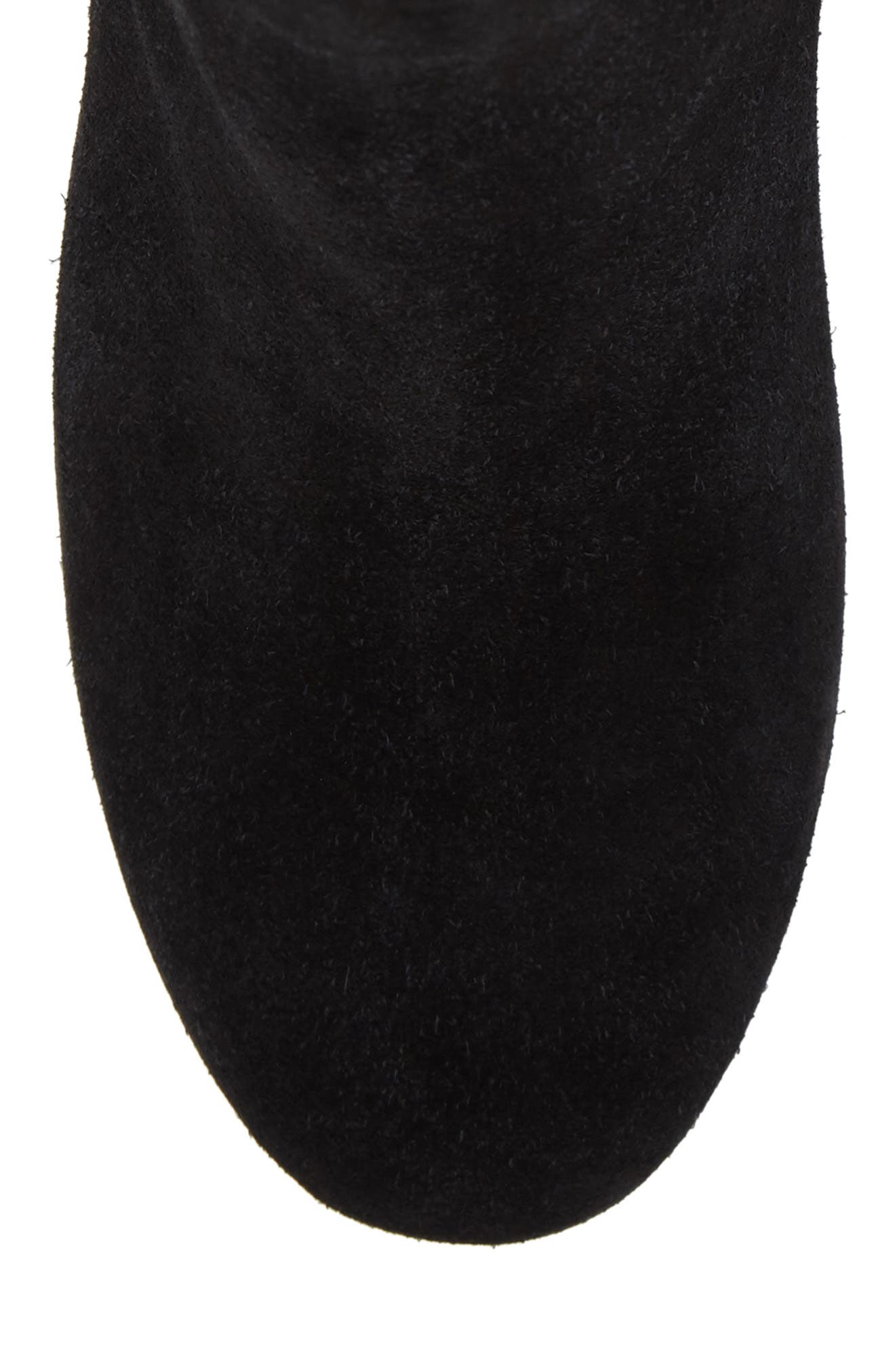 Daniella Block Heel Bootie, Alternate, color, BLACK SUEDE