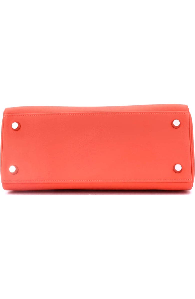 Pre-Owned Hermes Kelly Handbag Orange Swift with Palladium Hardware 25, Alternate, color, Orange Field