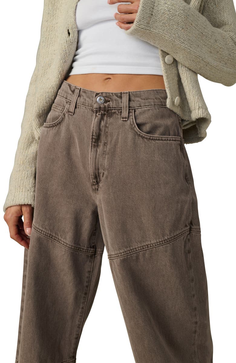 Joe's Jeans The Harlowe Seamed High Waist Wide Leg Jeans, Alternate, color, Tiramisu