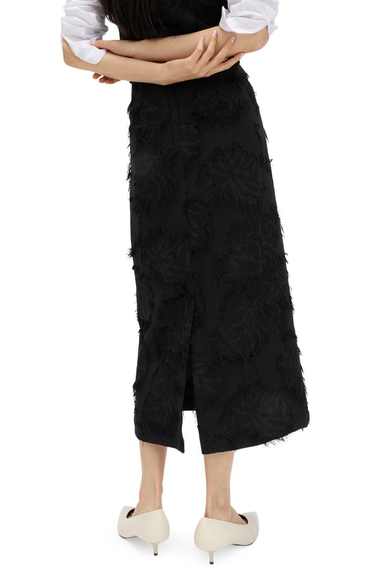 Tufted Jacquard Skirt, Alternate, color, BLACK