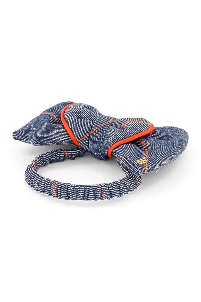 Fitness Denim Hair Tie, Alternate, color, Denim blue