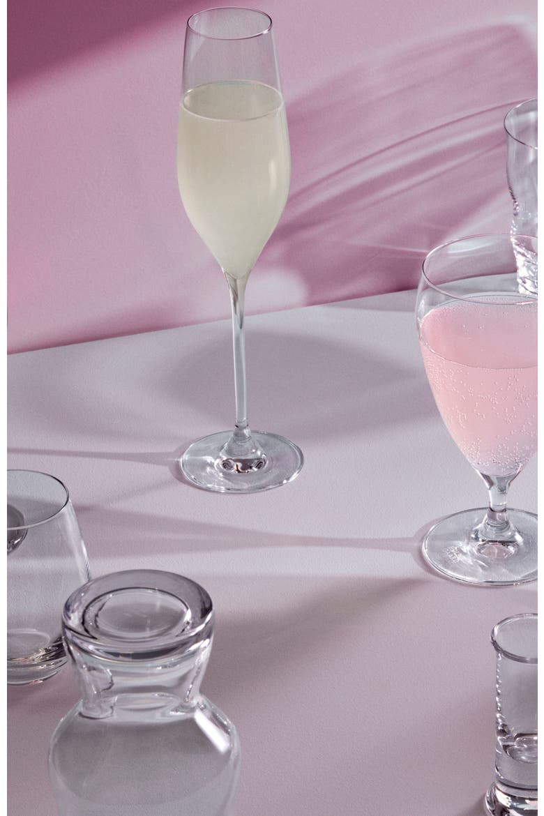 Cabernet 6-Piece Champagne Glass Set, Alternate, color, Clear
