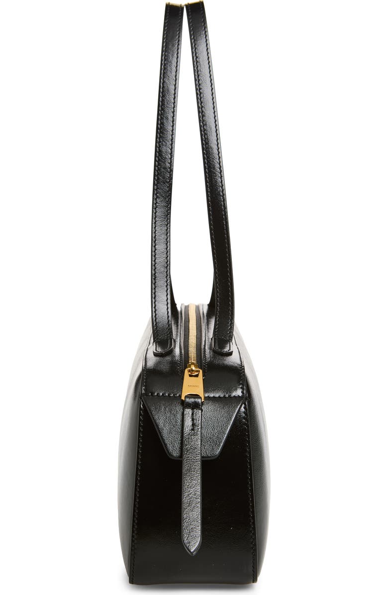 Khaite Simona Leather Shoulder Bag, Alternate, color, Black 200
