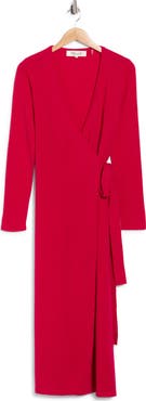 Diane von Furstenberg Astrid Long Sleeve Wool & Cashmere Wrap Sweater Dress
