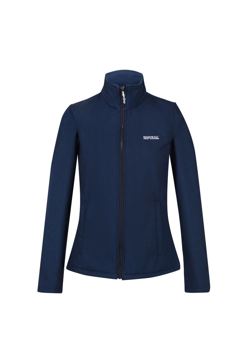 Connie V Softshell Walking Jacket, Main, color, Navy