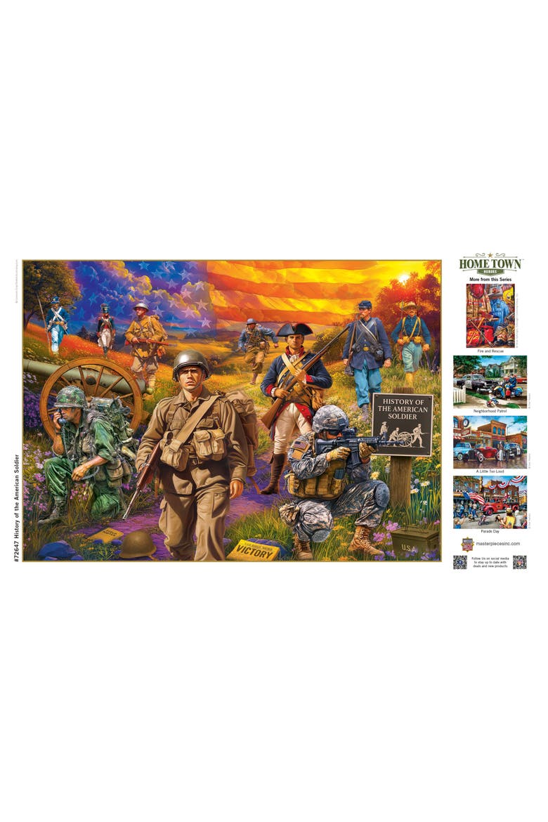 History of the Soldier 1000pc Puzzle, Alternate, color, Multicolor