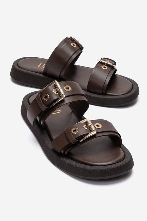 Dorel Leather Buckle Sandal