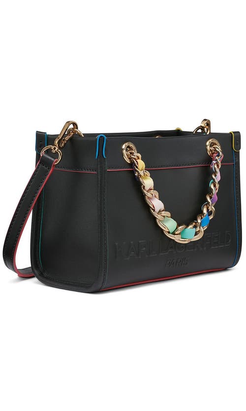 Karl Lagerfeld Paris Savoie Crossbody In Black Multi