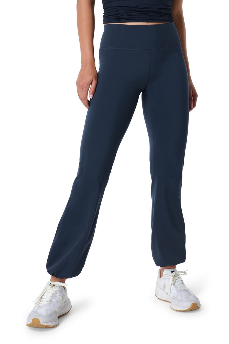 Power Kick Workout Leggings, Main, color, NAVY BLUE