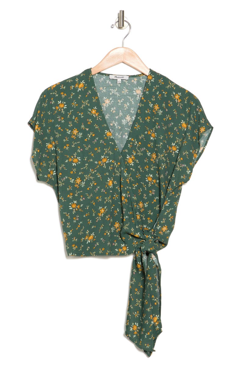 Madewell Sash Tie Wrap Top, Alternate, color, 