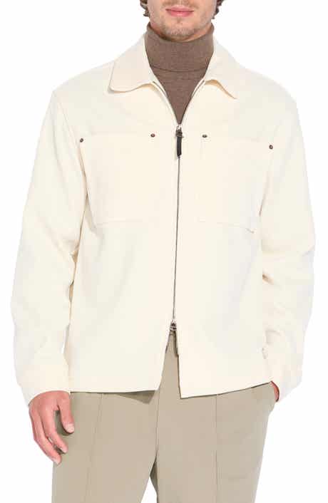 Relaxed Corduroy Zip Shirt Jacket