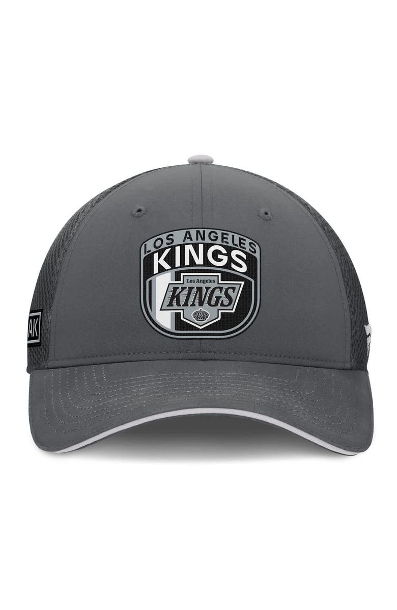 FANATICS Men's Fanatics Gray Los Angeles Kings Authentic Pro Home Ice Trucker Adjustable Hat, Alternate, color, Gray