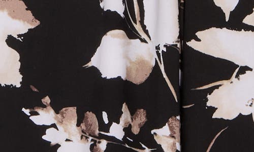Calvin Klein Floral Sleeveless Smocked Wide Leg Jumpsuit