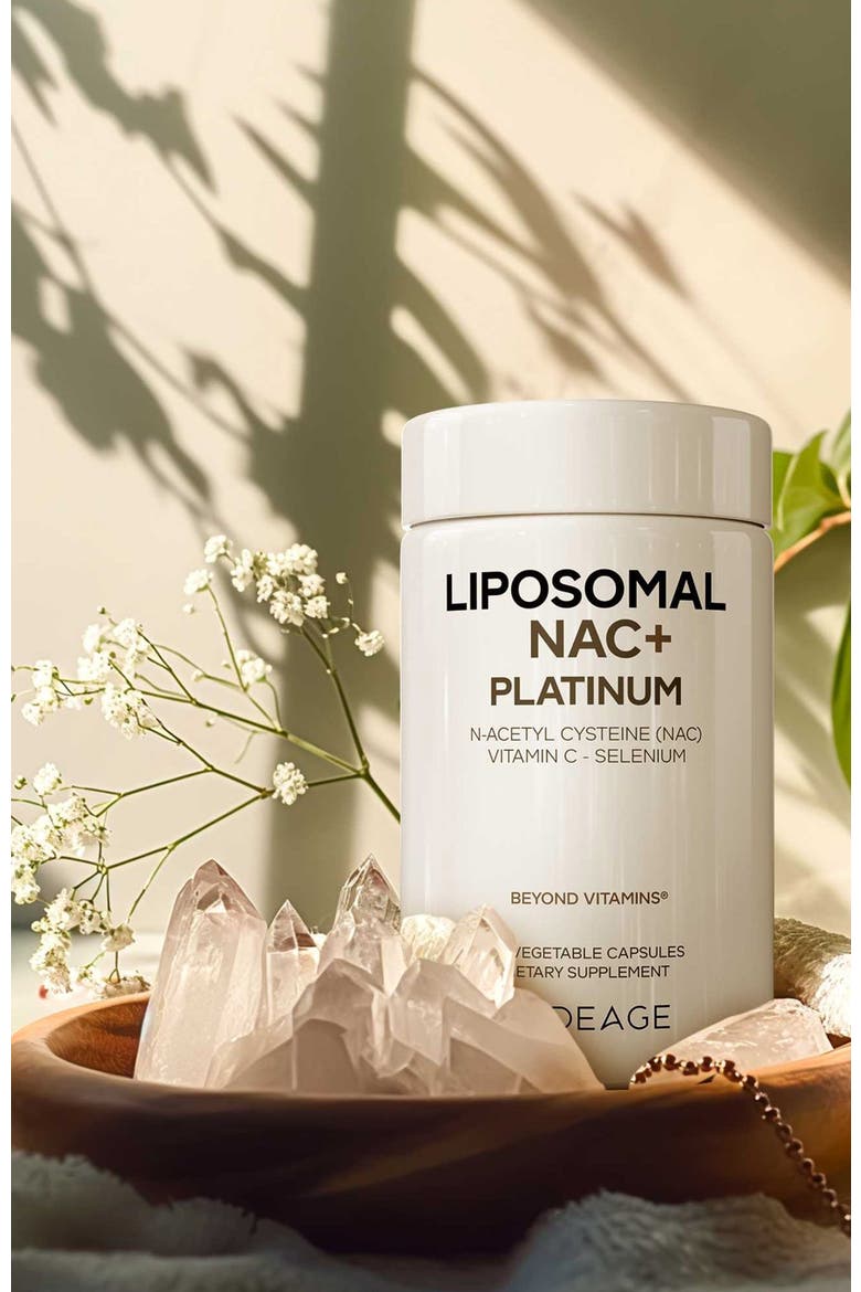 Liposomal NAC+ Platinum, N-Acetyl L-Cysteine, Vitamin C, Alpha Lipoic Acid, Selenium, Alternate, color, White