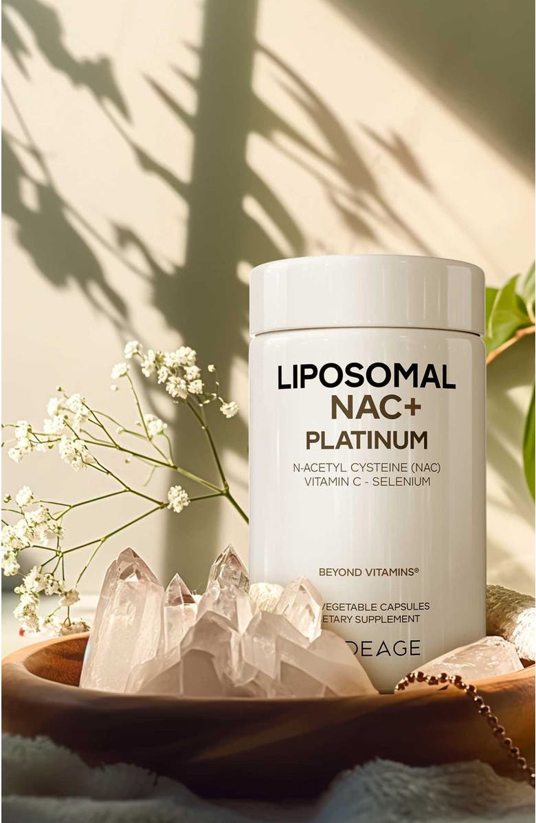 Codeage Liposomal NAC+ Platinum, N-Acetyl L-Cysteine, Vitamin C, Alpha Lipoic Acid, Selenium, Alternate, color, White
