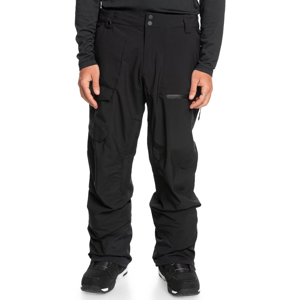 Quiksilver Utility Waterproof Snow Ski Pants In Black