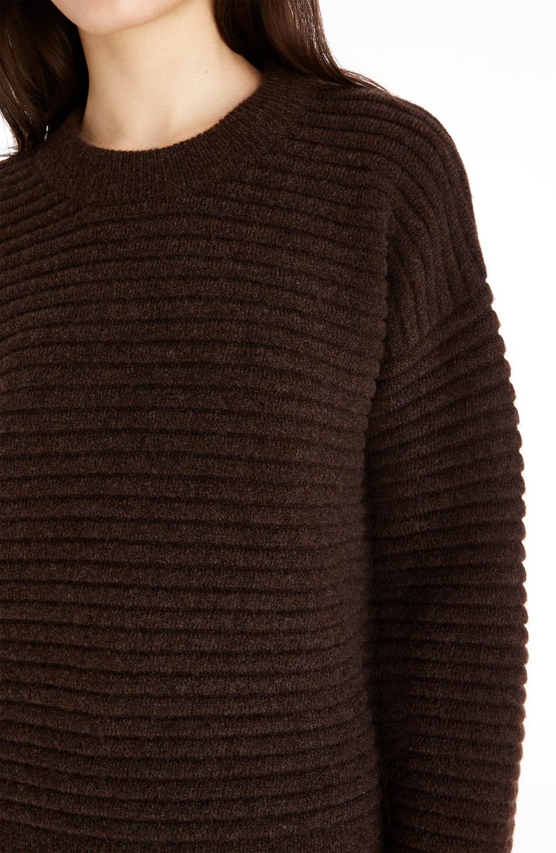 Madewell Elsmere Pullover Sweater, Alternate, color, Heather Brunette