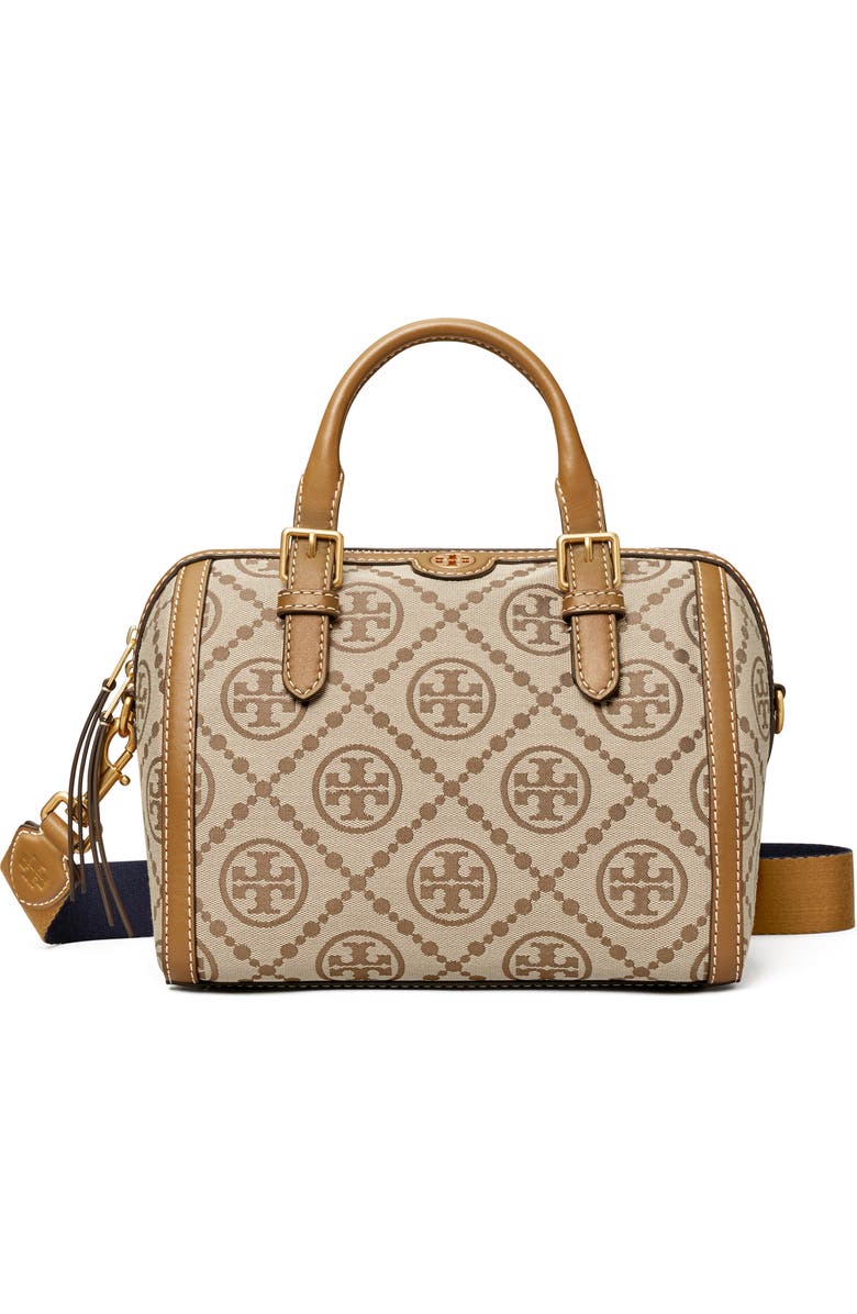 Tory Burch T Monogram Jacquard Barrel Shoulder Bag, Main, color,