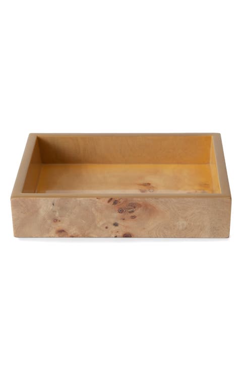 Mesa Burl Wood Soap Dish