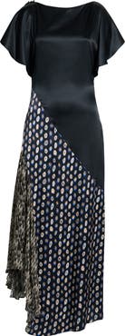 STAUD Fawn Stretch Silk Dress