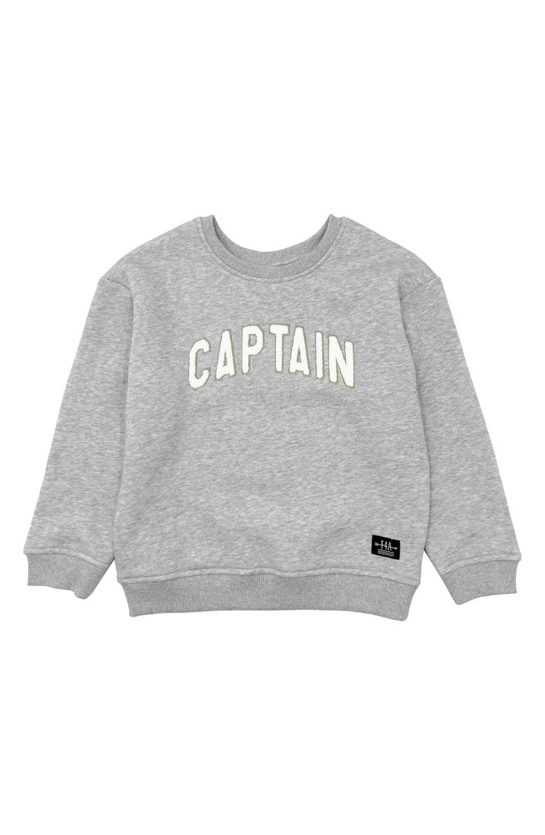 Feather 4 Arrow Kids
Ryder Captain Cotton Blend Sweatshirt, Main, color, Grey