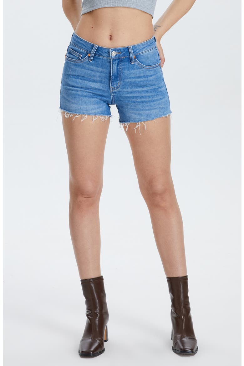 High Waist Cutoff Jeans, Main, color, ANITA BLUE