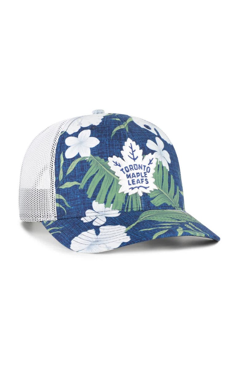 '47 Men's '47 Navy/White Toronto Maple Leafs Beach Side Adjustable Trucker Hat, Alternate, color, Navy