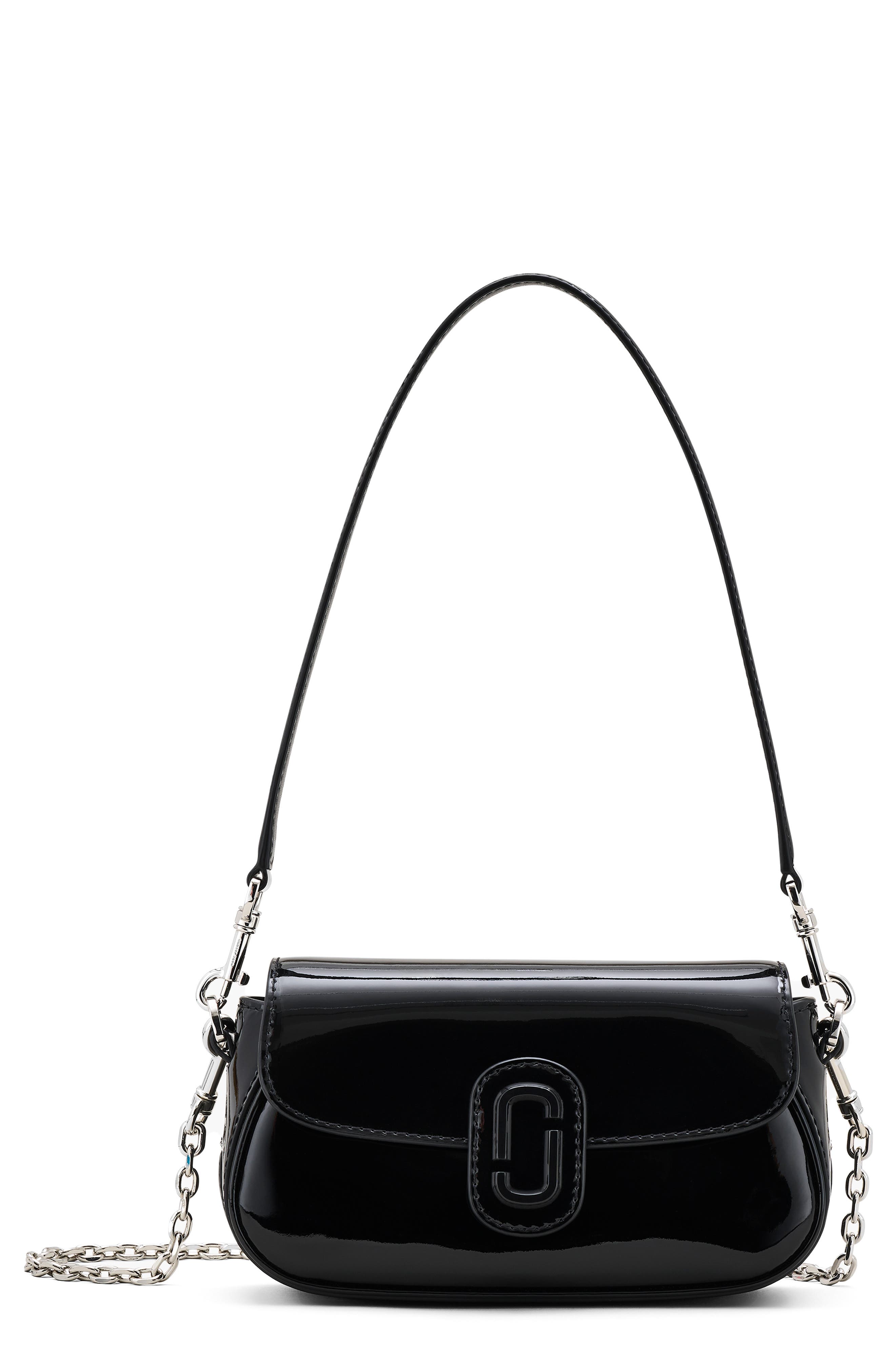 Marc Jacobs The Patent Leather Clover Shoulder Bag, Main, color, 