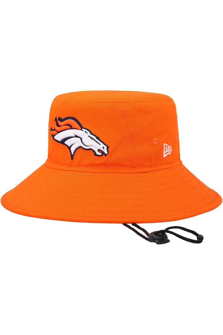 Men's New Era Orange Denver Broncos Main Bucket Hat, Main, color, Orange