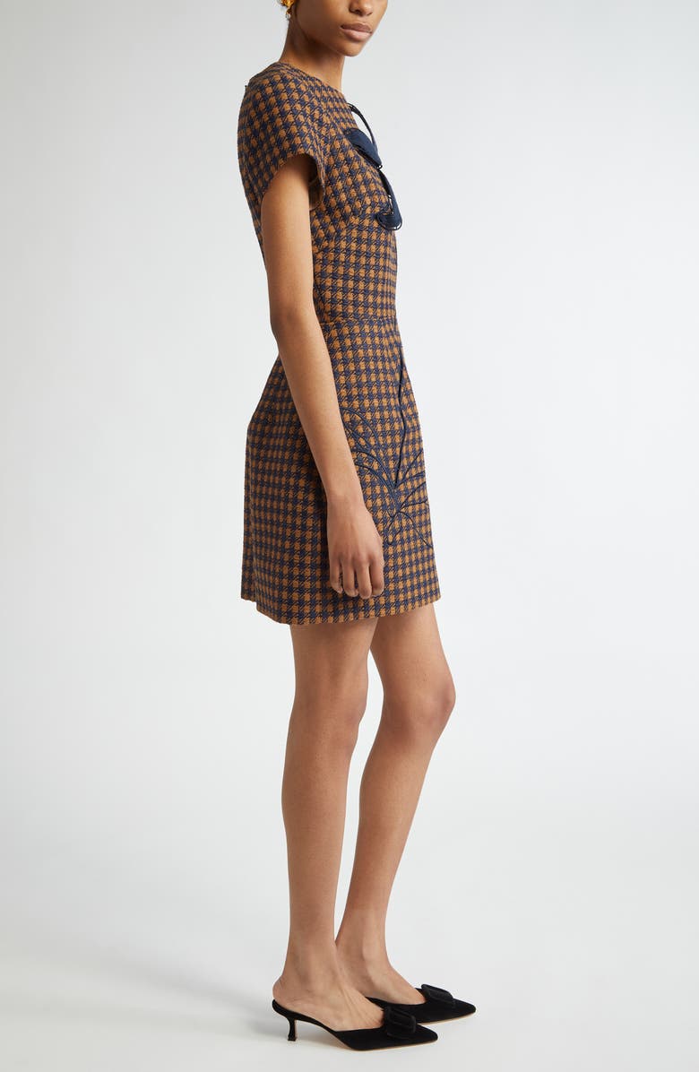 Oscar de la Renta SHORT SLEEVE SMALL CHECK TWEED, Alternate, color, 