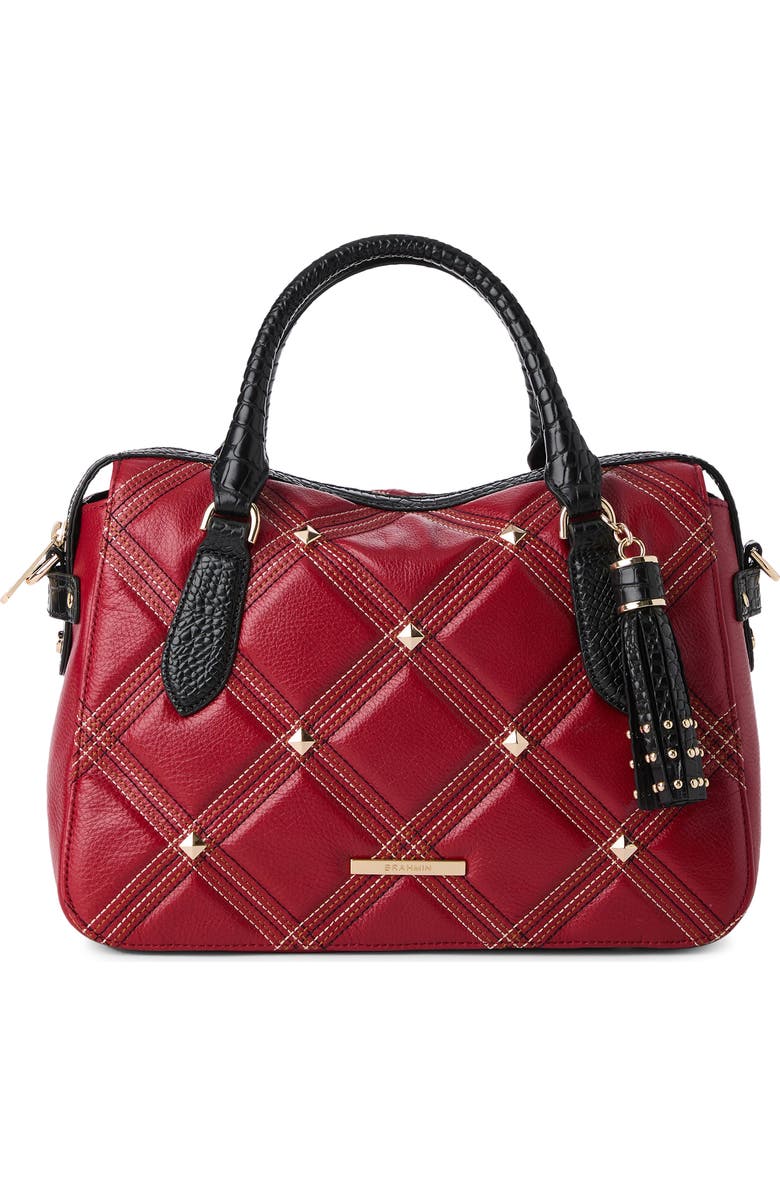 Brahmin Micaela Quilted Leather Satchel, Main, color,