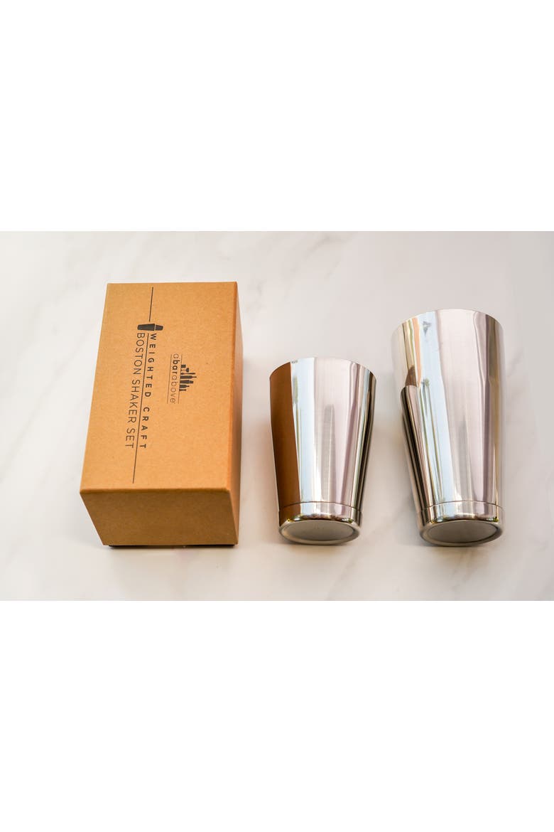 Boston Cocktail Shaker Set, Weighted, Alternate, color, Stainless Steel