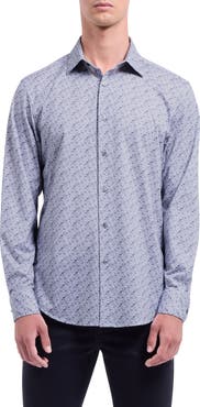 Bugatchi James OoohCotton® Music Print Button-Up Shirt