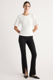 Modern Citizen Cass Front-Split Ponte Stretch Pant