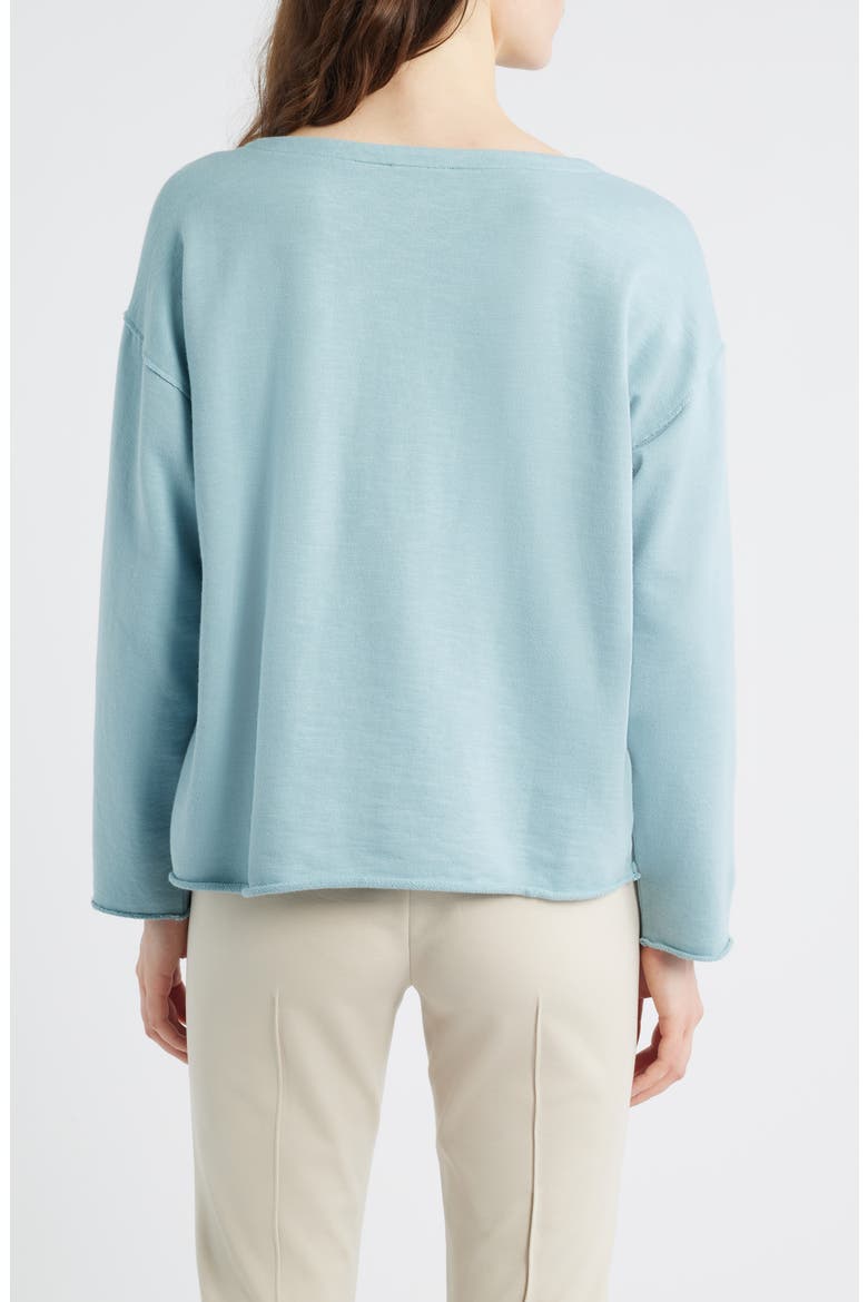 Bateau Neck Boxy Top, Alternate, color, SEAFOAM
