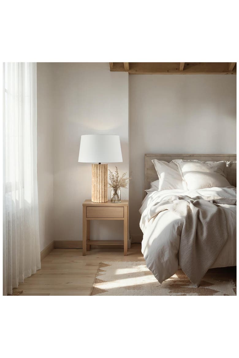 Milena Travertine Table Lamp, Alternate, color, NO COLOR