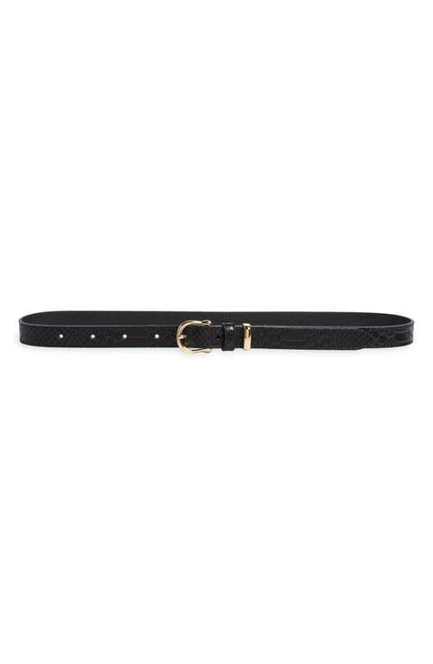 Croc Embossed Belt