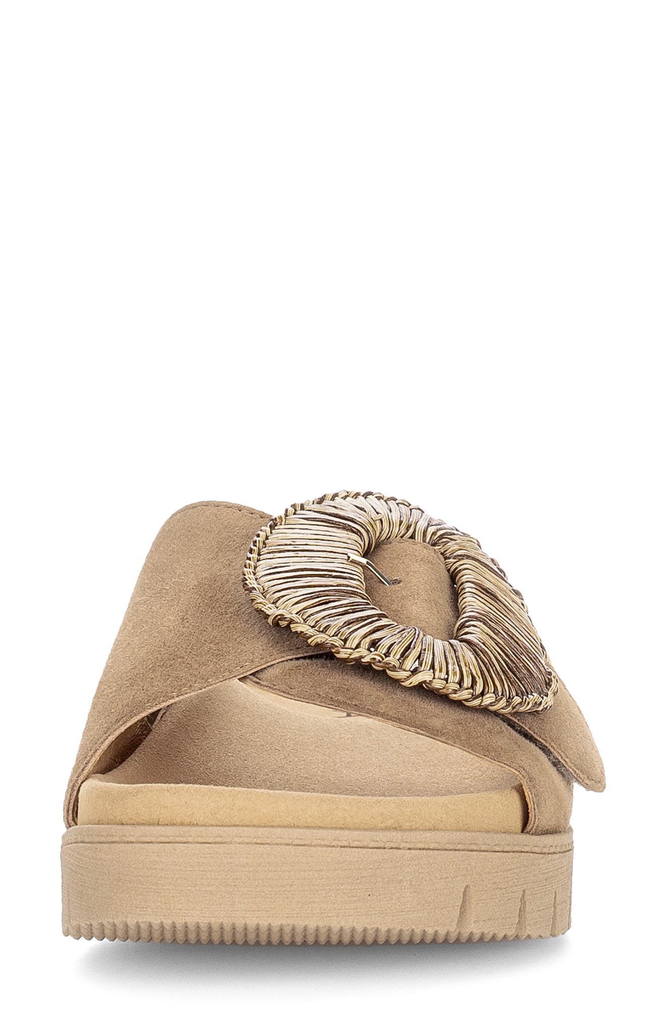 Gabor Lug Sole Slide Sandal, Alternate, color, Peanut