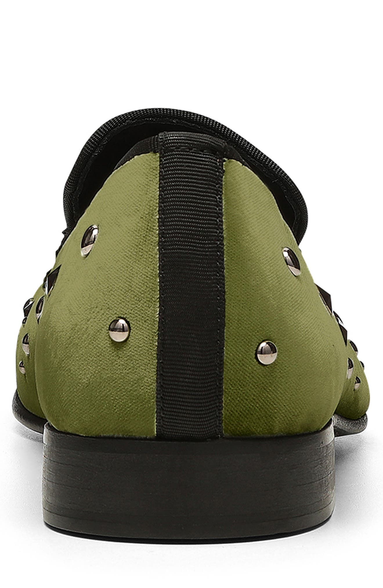 Donald Pliner Spencer Studded Loafer, Alternate, color, Green