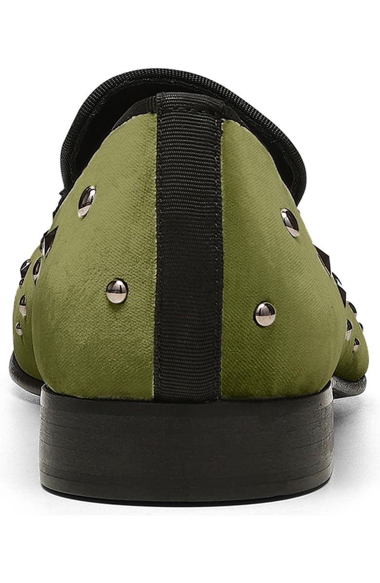 Donald Pliner Spencer Studded Loafer, Alternate, color, Green
