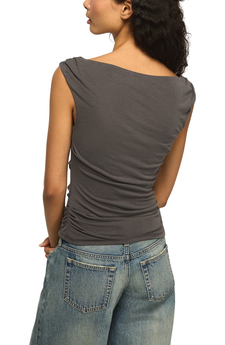 Lucky Brand Sandwash Boatneck Top, Alternate, color, Raven