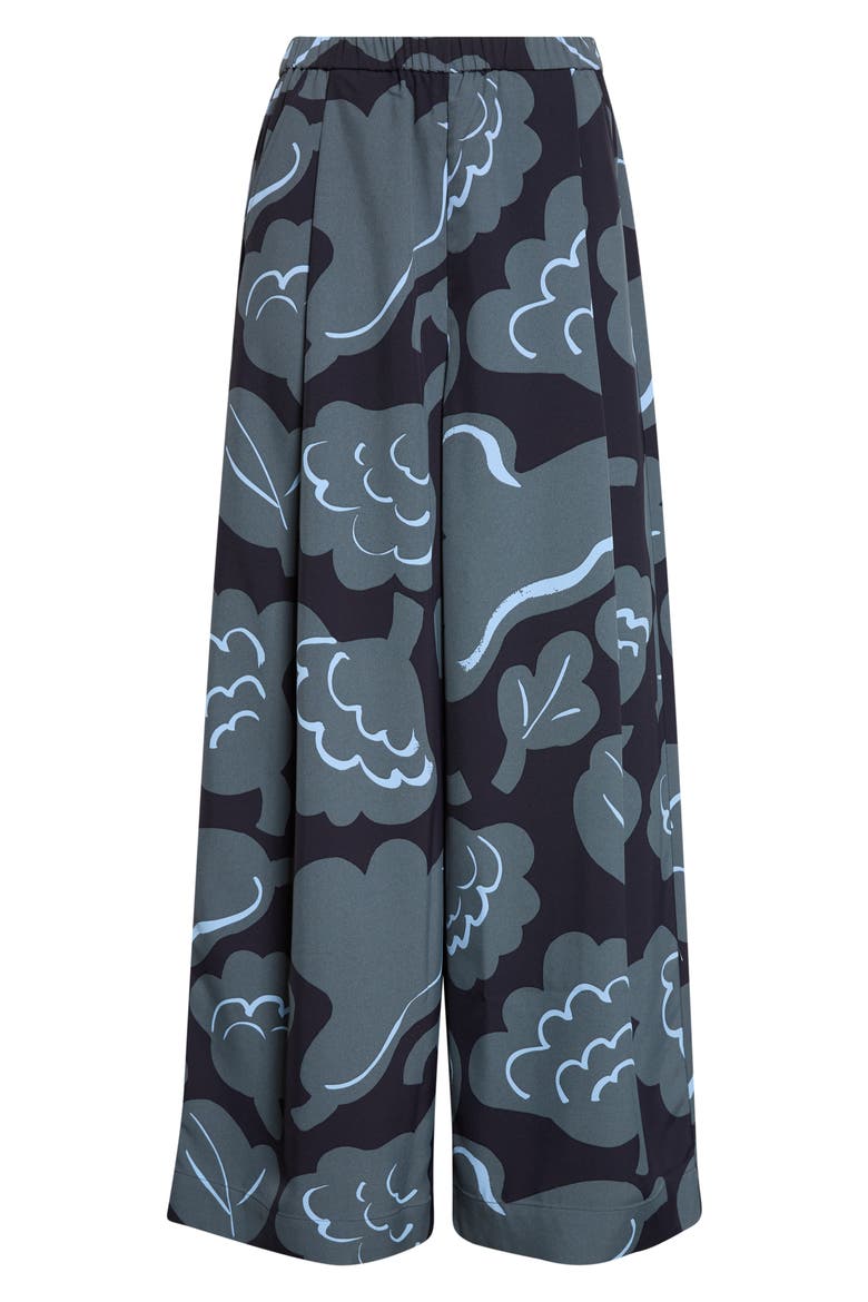 Polku Wide Leg Pants, Main, color, GREY DARK BLUE LIGHT BLUE