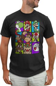 NINTENDO Men's Nintendo Mario Cast Graphic T-Shirt